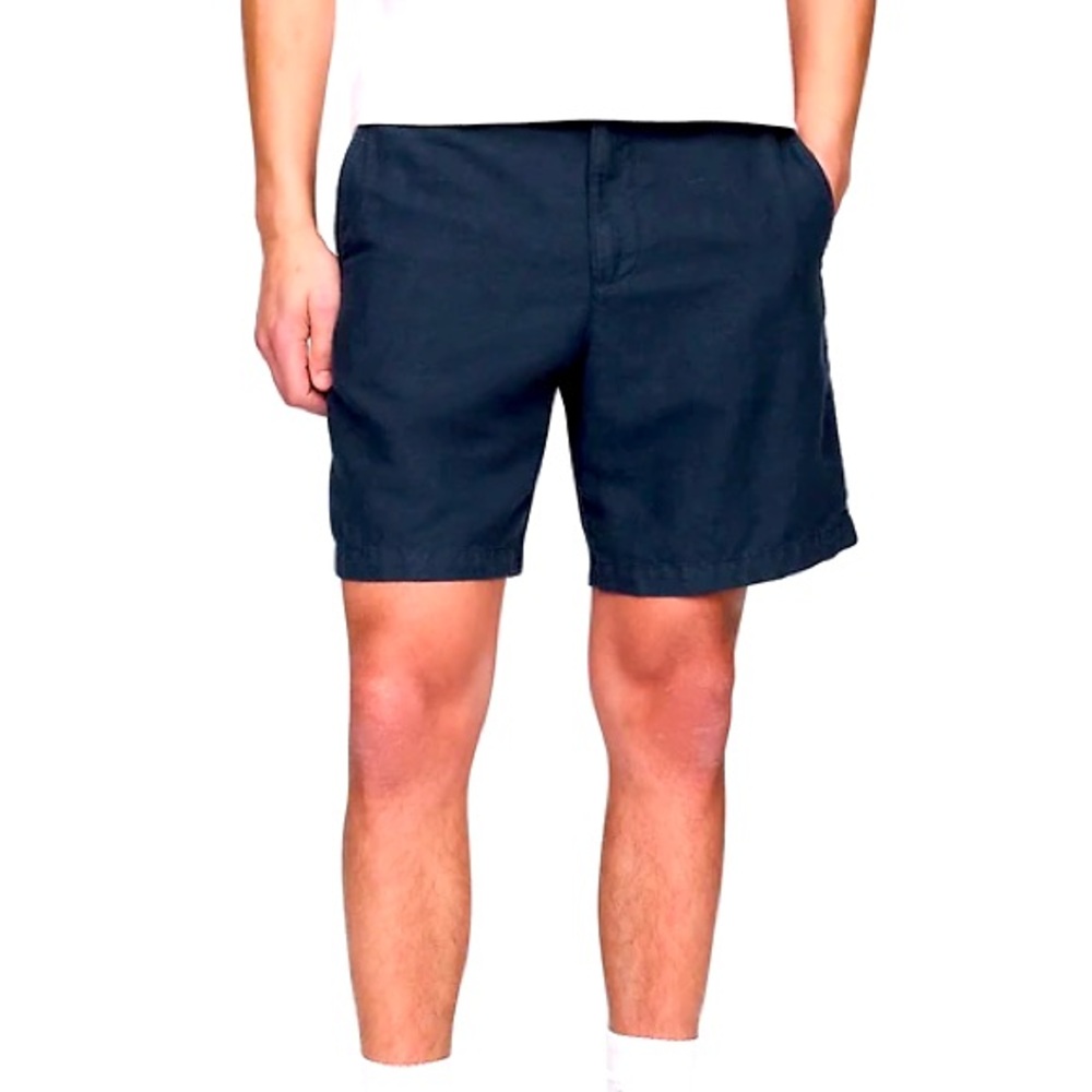 GAP Men's Navy Blue Shorts. NWT, Size 34”. 8” Linen Shorts.